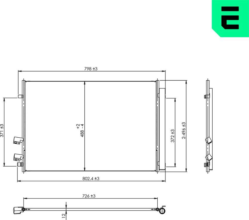 ERA 667499 - Конденсатор, кондиціонер autozip.com.ua