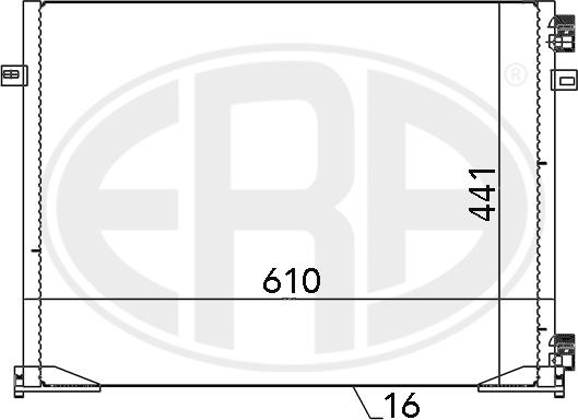 ERA 667096 - Конденсатор, кондиціонер autozip.com.ua