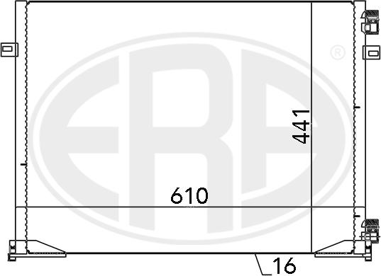 ERA 667046 - Конденсатор, кондиціонер autozip.com.ua