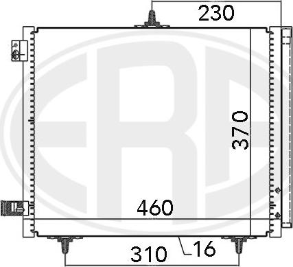 ERA 667009 - Конденсатор, кондиціонер autozip.com.ua