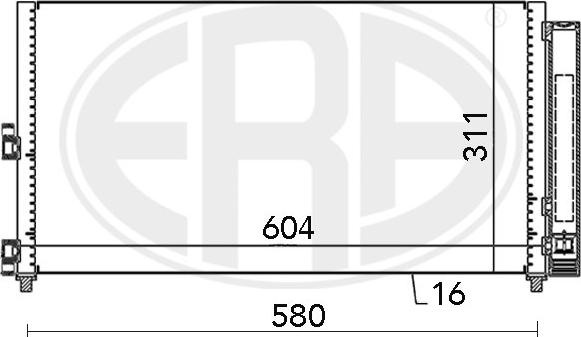 ERA 667000 - Конденсатор, кондиціонер autozip.com.ua