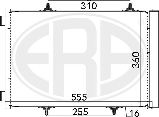 ERA 667025 - Конденсатор, кондиціонер autozip.com.ua