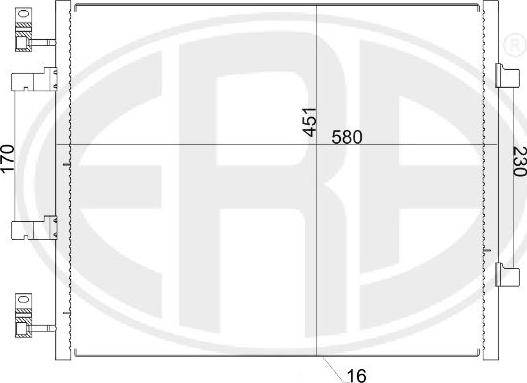 ERA 667156 - Конденсатор, кондиціонер autozip.com.ua