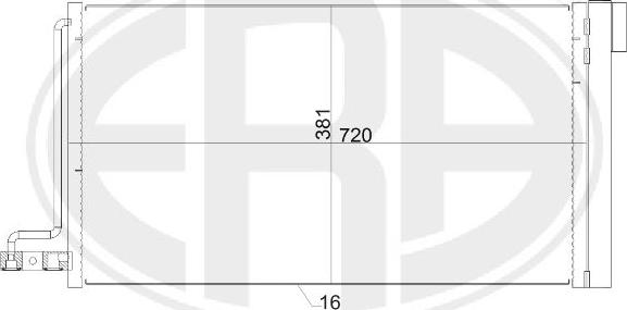 ERA 667152 - Конденсатор, кондиціонер autozip.com.ua