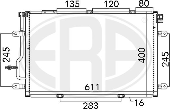 ERA 667112 - Конденсатор, кондиціонер autozip.com.ua