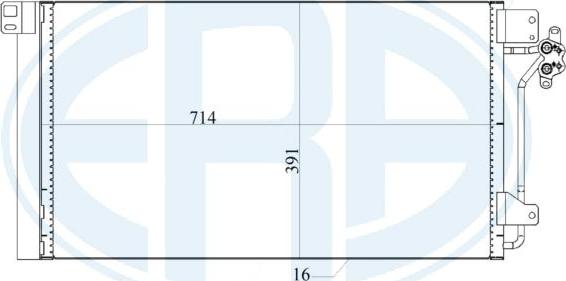 ERA 667180 - Конденсатор, кондиціонер autozip.com.ua