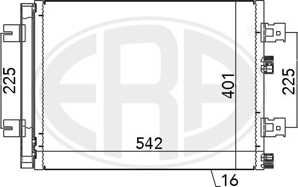 ERA 667130 - Конденсатор, кондиціонер autozip.com.ua