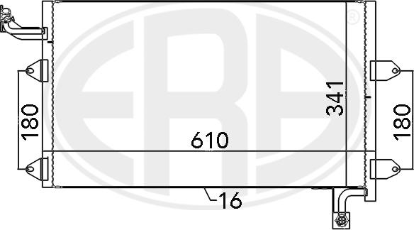ERA 667138 - Конденсатор, кондиціонер autozip.com.ua