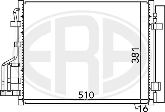 ERA 667122 - Конденсатор, кондиціонер autozip.com.ua