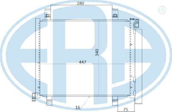 ERA 667256 - Конденсатор, кондиціонер autozip.com.ua