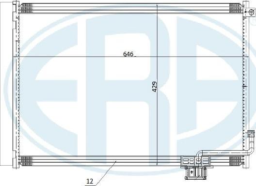 ERA 667263 - Конденсатор, кондиціонер autozip.com.ua