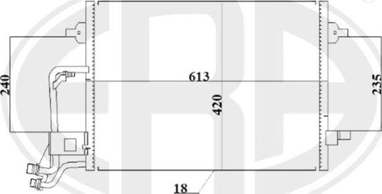 ERA 667213 - Конденсатор, кондиціонер autozip.com.ua