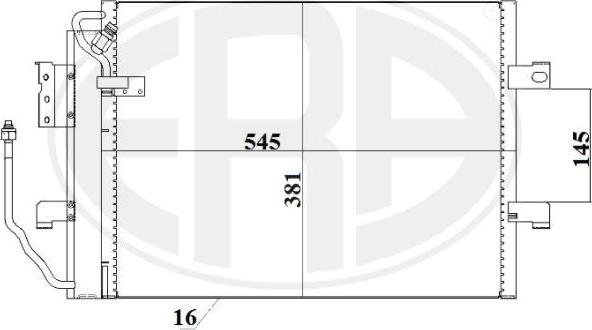 ERA 667223 - Конденсатор, кондиціонер autozip.com.ua