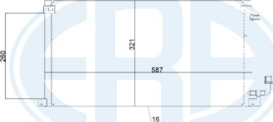 ERA 667222 - Конденсатор, кондиціонер autozip.com.ua