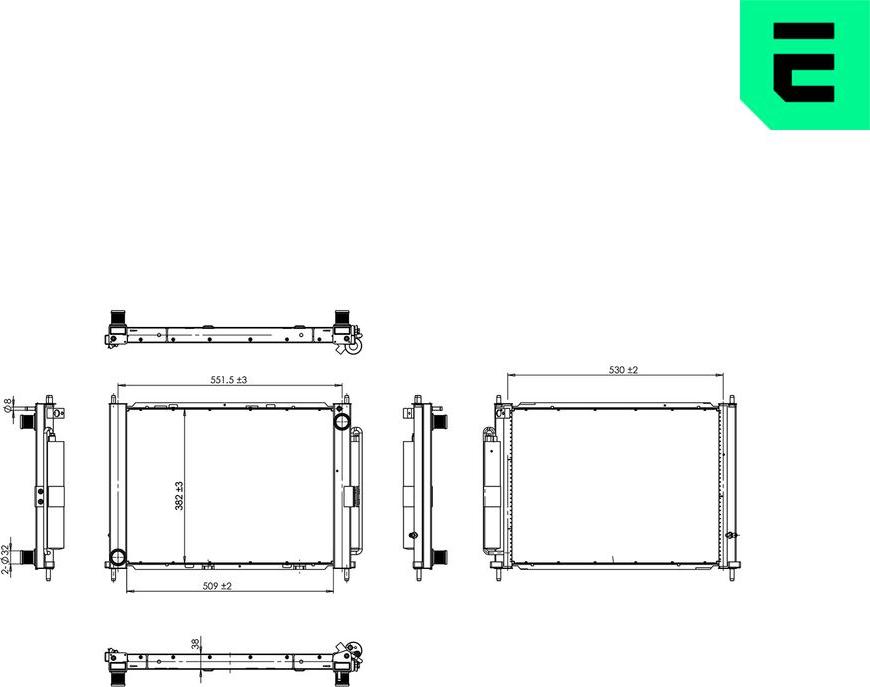 ERA 673003 - Радіатор, охолодження двигуна autozip.com.ua