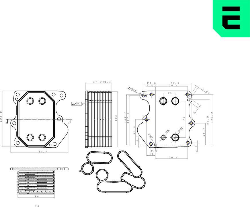 ERA 354173 - Масляний радіатор, моторна олія autozip.com.ua