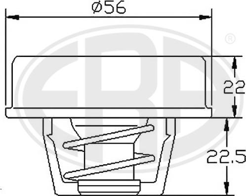 ERA 350350 - Термостат, охолоджуюча рідина autozip.com.ua