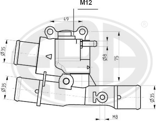 ERA 350317 - Термостат, охолоджуюча рідина autozip.com.ua