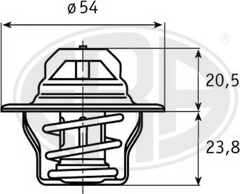 ERA 350222 - Термостат, охолоджуюча рідина autozip.com.ua
