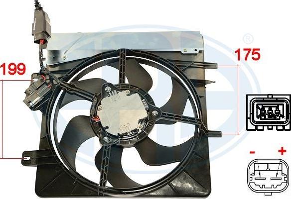 ERA 352055 - Вентилятор, охолодження двигуна autozip.com.ua