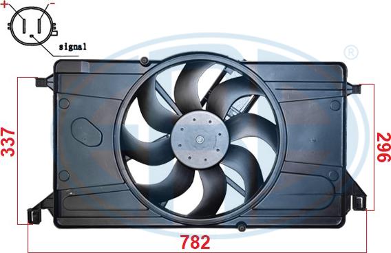 ERA 352140 - Вентилятор, охолодження двигуна autozip.com.ua