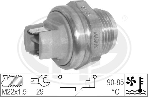 ERA 330563 - Термовимикач, вентилятор радіатора / кондиціонера autozip.com.ua