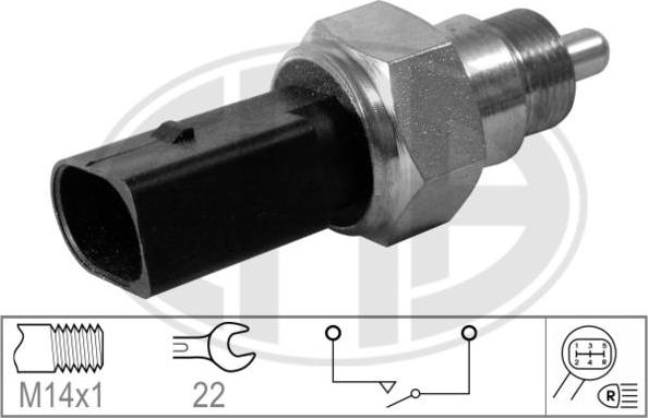 ERA 330511 - Датчик, контактний перемикач, фара заднього ходу autozip.com.ua