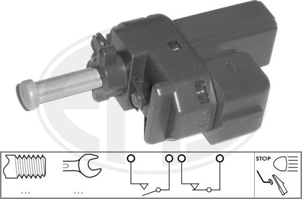 ERA 330525 - Датчик, контактний перемикач, фара заднього ходу autozip.com.ua