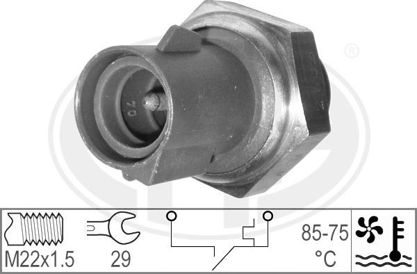 ERA 330183 - Термовимикач, вентилятор радіатора / кондиціонера autozip.com.ua