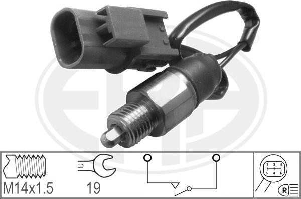 ERA 330254 - Датчик, контактний перемикач, фара заднього ходу autozip.com.ua