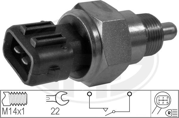 ERA 330265 - Датчик, контактний перемикач, фара заднього ходу autozip.com.ua