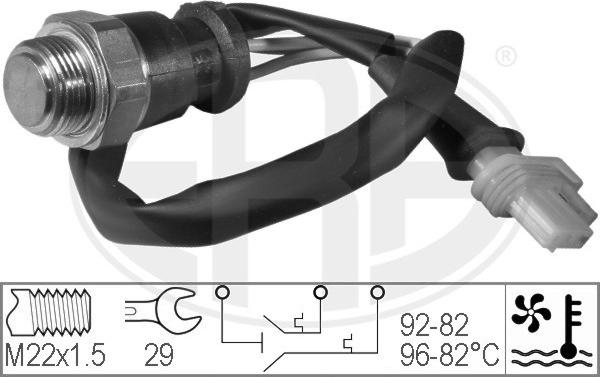ERA 330209 - Термовимикач, вентилятор радіатора / кондиціонера autozip.com.ua
