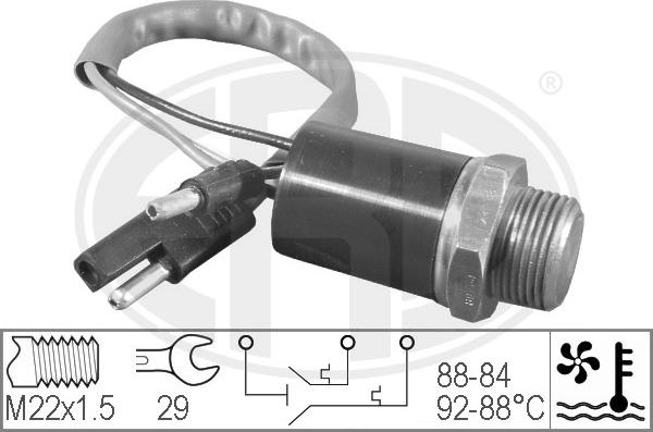 ERA 330201 - Термовимикач, вентилятор радіатора / кондиціонера autozip.com.ua