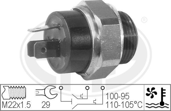 ERA 330210 - Термовимикач, вентилятор радіатора / кондиціонера autozip.com.ua