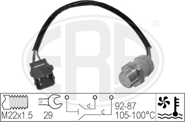 ERA 330213 - Термовимикач, вентилятор радіатора / кондиціонера autozip.com.ua