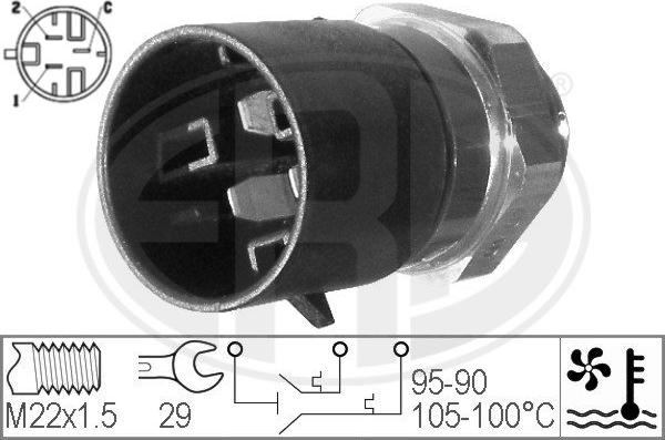 ERA 330217 - Термовимикач, вентилятор радіатора / кондиціонера autozip.com.ua