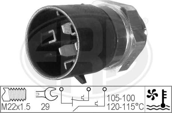 ERA 330220 - Термовимикач, вентилятор радіатора / кондиціонера autozip.com.ua