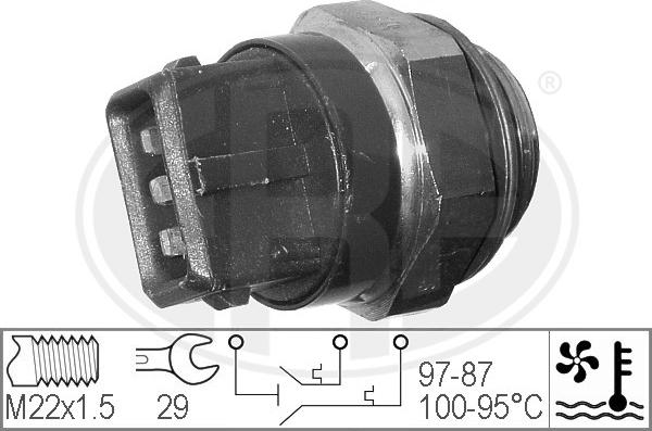 ERA 330271 - Термовимикач, вентилятор радіатора / кондиціонера autozip.com.ua