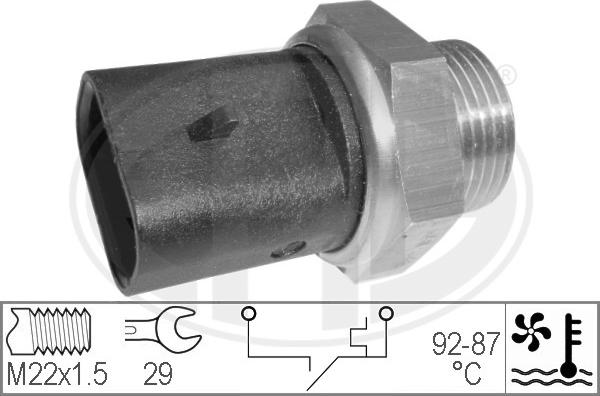 ERA 330273 - Термовимикач, вентилятор радіатора / кондиціонера autozip.com.ua