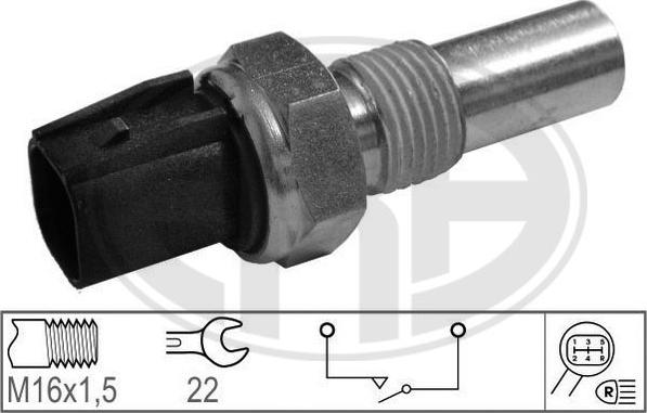 ERA 330751 - Датчик, контактний перемикач, фара заднього ходу autozip.com.ua