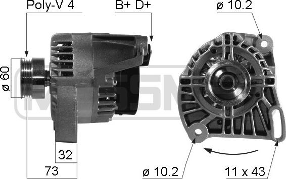 ERA 210485A - Генератор autozip.com.ua