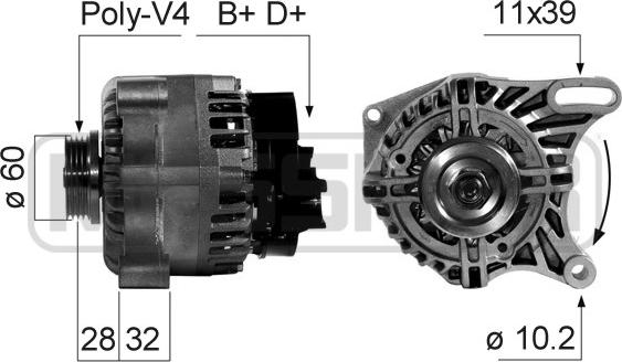 ERA 210666A - Генератор autozip.com.ua