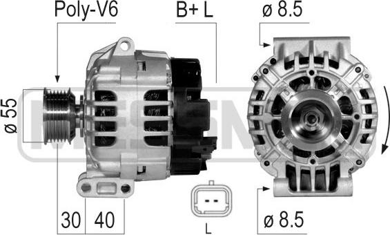 ERA 210051A - Генератор autozip.com.ua