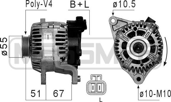 ERA 210857 - Генератор autozip.com.ua