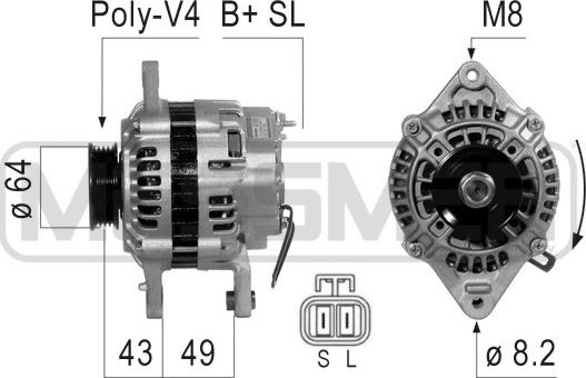 ERA 210804R - Генератор autozip.com.ua