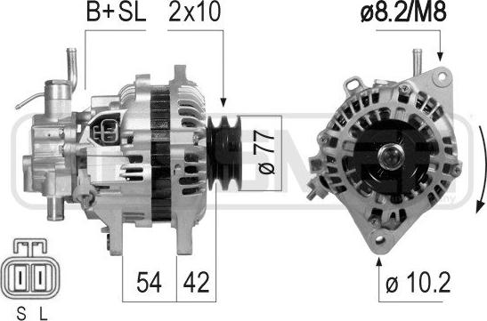 ERA 210801R - Генератор autozip.com.ua