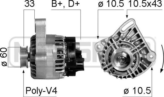 ERA 210348R - Генератор autozip.com.ua