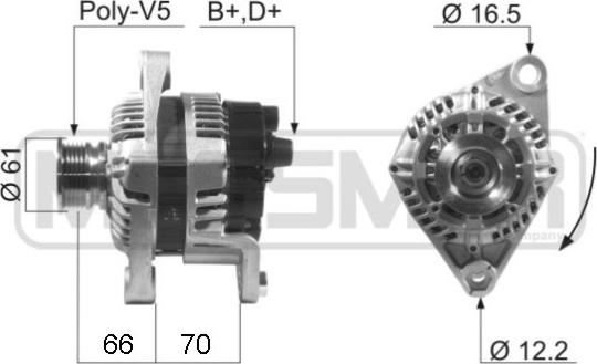 ERA 210254A - Генератор autozip.com.ua