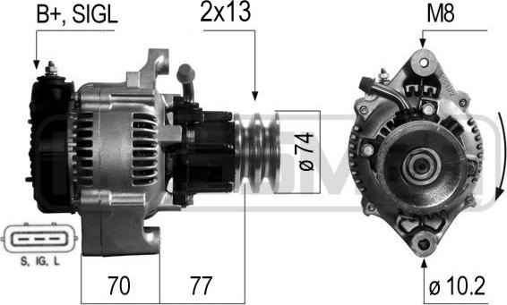 ERA 210267R - Генератор autozip.com.ua