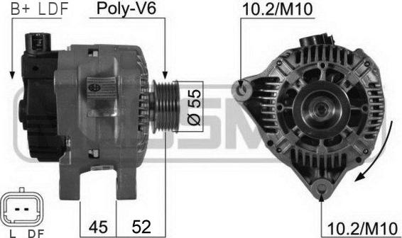 ERA 210207R - Генератор autozip.com.ua